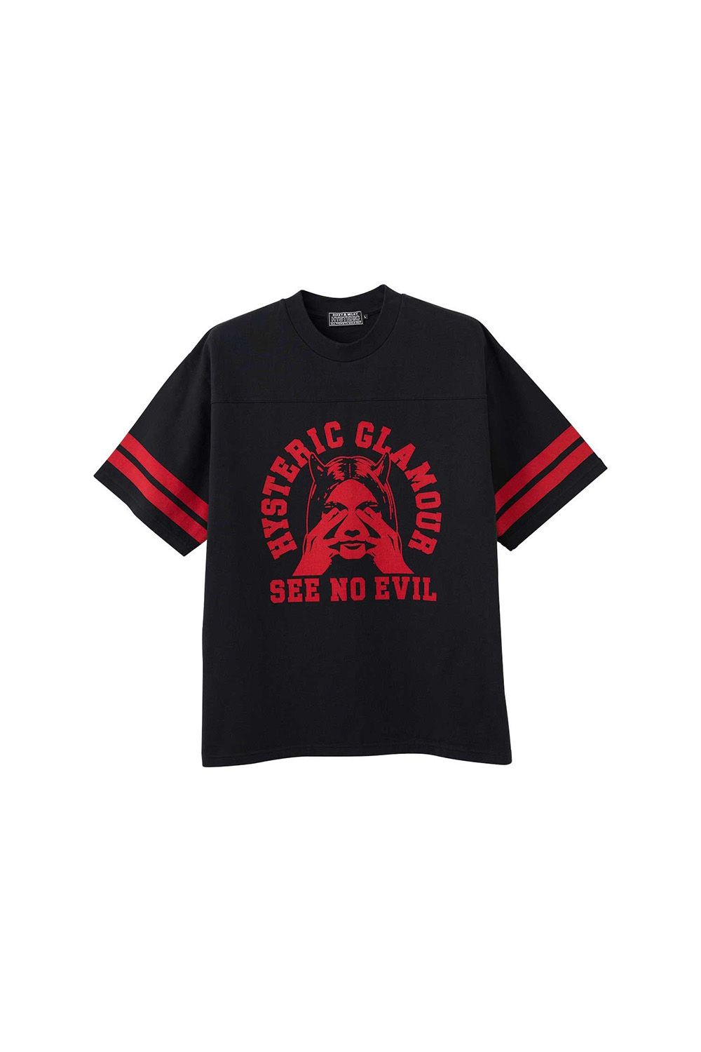 貨物輸送無料 トップス HYSTERIC GLAMOUR ヒステリックグラマー SEE NO EVIL プルオーバー / 黒いこと 返品取り替えっこ不可