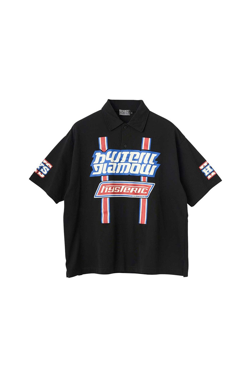 貨物輸送無料 トップス HYSTERIC GLAMOUR ヒステリックグラマー HG PIT CREW プルオーバー / 黒いこと 返品取り替えっこ不可