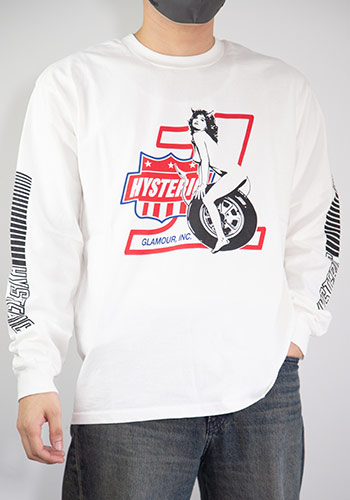 送料無料 トップス HYSTERIC GLAMOUR ヒステリックグラマー HG.INC. Tシャツ / ホワイト 返品交換不可