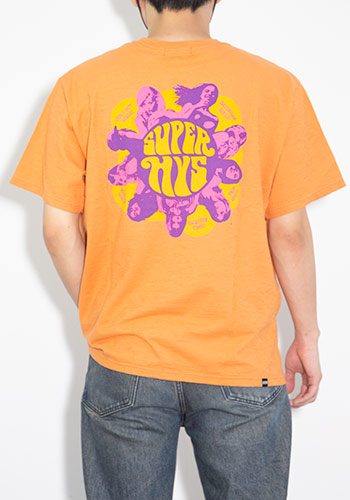 貨物輸送無料 トップス HYSTERIC GLAMOUR ヒステリックグラマー HYSTERIC CIRCLE プルオーバー / オレンジ色 返品取り替えっこ不可