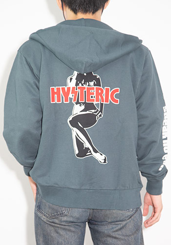 貨物輸送無料 トップス HYSTERIC GLAMOUR SPEAK NO EVIL パーカー / 薄墨色