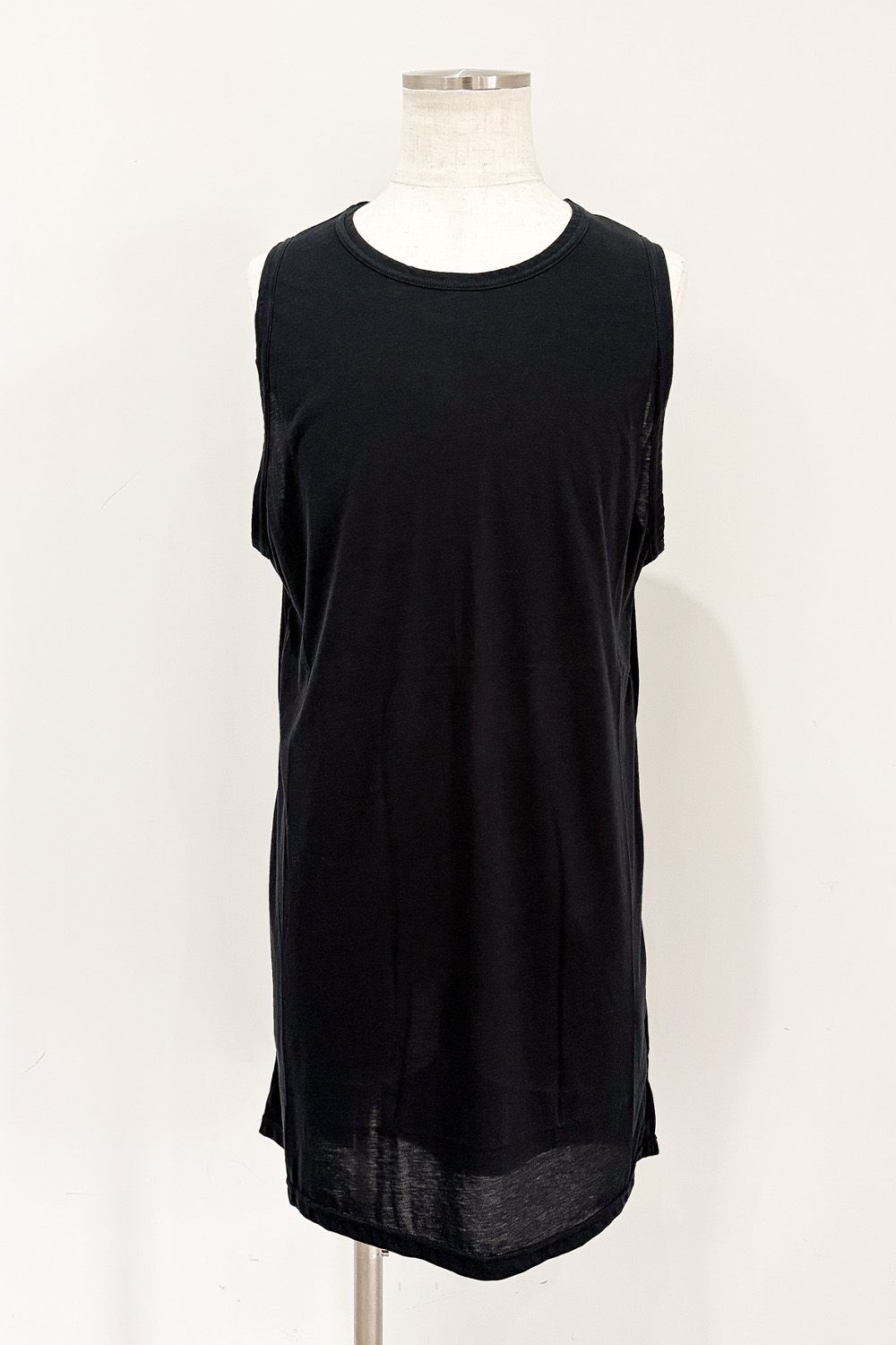 予約商品　送料無料 トップス A.F ARTEFACT エーエフ アーティファクト ロングタンクトップ / LONG TANK TOP / ブラック / ag-6083-3 返品交換不可｜Valuation share