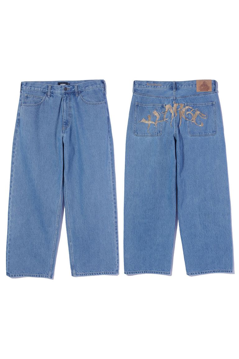 ボトムス XLARGE エクストララージ RAGE LOGO DENIM PANTS / ライトインディゴ