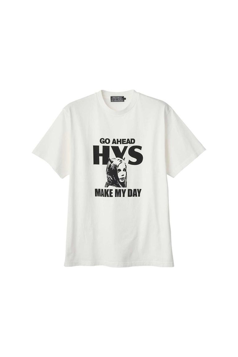 貨物輸送無料 トップス HYSTERIC GLAMOUR ヒステリックグラマー MAKE MY DAY プルオーバー / 白いこと 返品取り替えっこ不可
