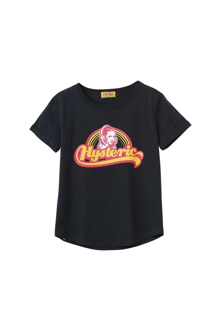 貨物輸送無料 トップス HYSTERIC GLAMOUR ヒステリックグラマー LIVING IN THE RAINBOW プルオーバー / 黒いこと 返品取り替えっこ不可