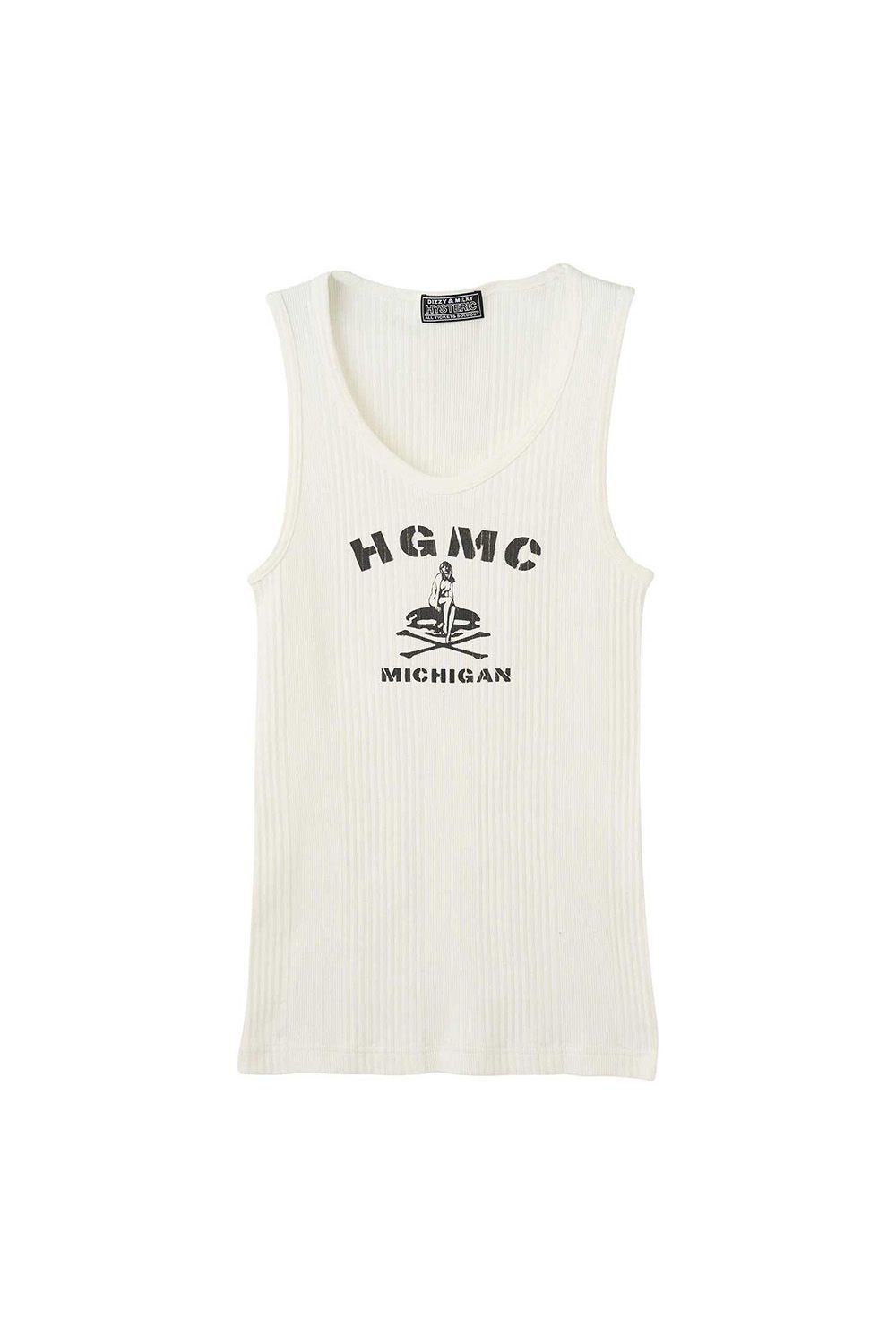 送料無料 トップス HYSTERIC GLAMOUR ヒステリックグラマーHGMC タンクトップ / ホワイト 返品交換不可｜Valuation share