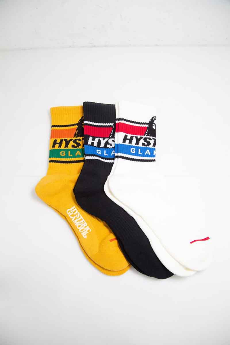 HYSTERIC GLAMOUR SEE NO EVIL スポーツソックス SEE NO EVIL スポーツソックス|HYSTERIC GLAMOUR MEN | HYSTERIC
