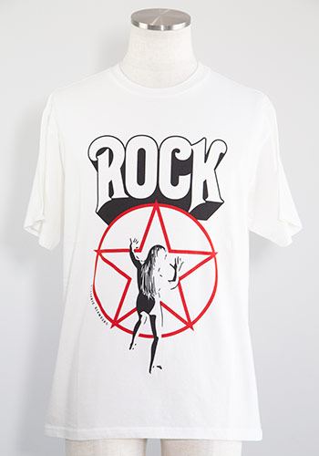 送料無料 トップス HYSTERIC GLAMOUR ヒステリックグラマー HOLD YOUR FIRE Tシャツ / ホワイト 返品交換不可 8,712円