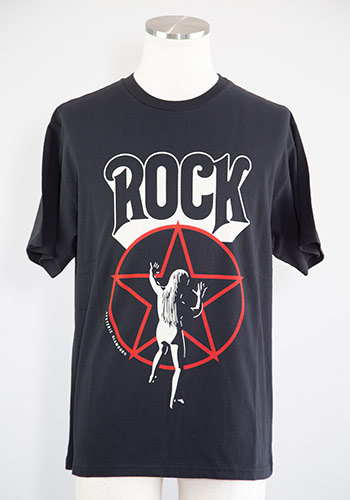 送料無料 トップス HYSTERIC GLAMOUR ヒステリックグラマー HOLD YOUR FIRE Tシャツ / ブラック 返品交換不可