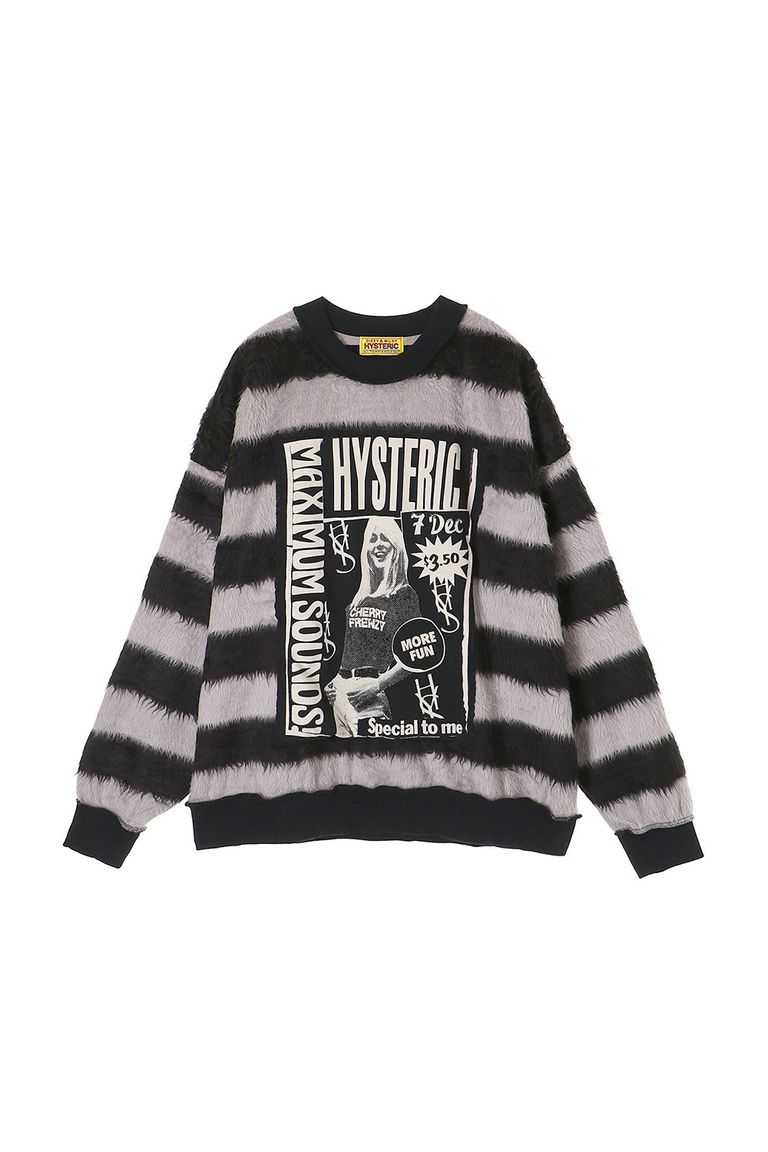 送料無料 トップス HYSTERIC GLAMOUR MAXIMUM SOUNDS スウェット / ブラック|Valuation share