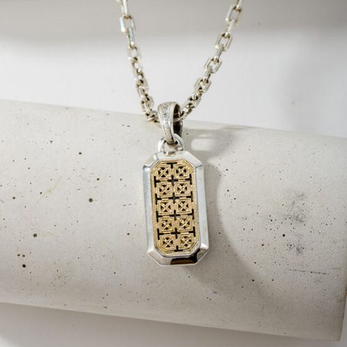 貨物輸送無料 付属物 gerochristo ジェロクリストSimplicity Cross Pattern Pendant / GP033 返品取り替えっこ不可