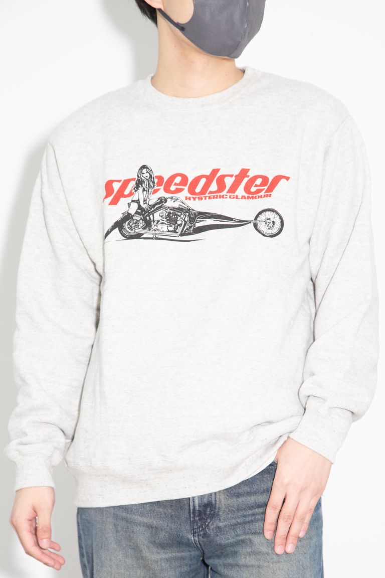 送料無料 トップス HYSTERIC GLAMOUR SPEEDSTER スウェット / トップグレー