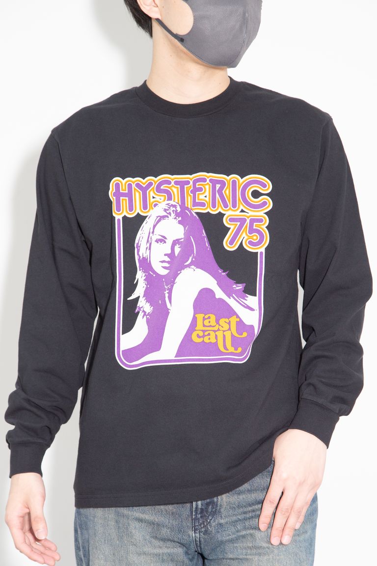 送料無料 トップス HYSTERIC GLAMOUR ヒステリックグラマーLAST CALL 75 Tシャツ / ブラック　返品交換不可｜Valuation share