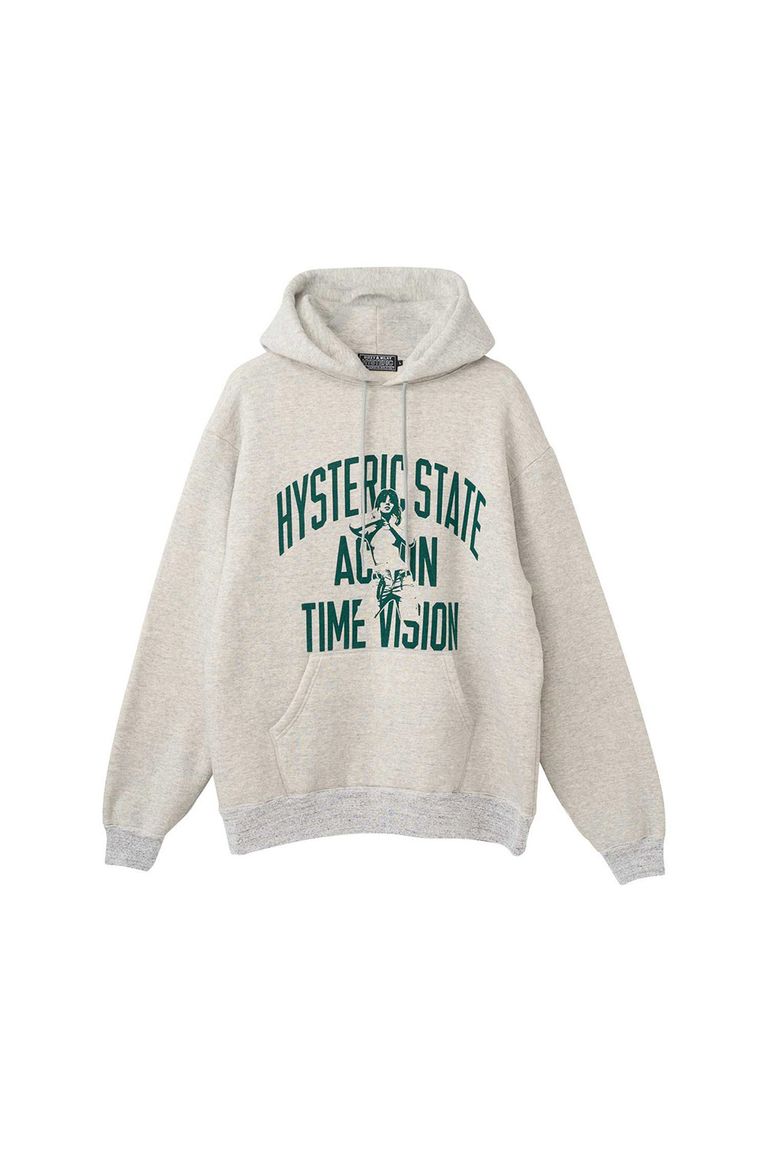 送料無料 トップス HYSTERIC GLAMOUR ヒステリックグラマー ACTION TIME VISION パーカー / グレー|Valuation share