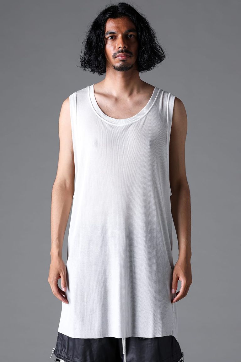 予約商品　セール商品20%OFF 送料無料 トップス A.F ARTEFACT エーエフ アーティファクト RIB LONG TANK TOP / アイボリー 返品交換不可｜Valuation share