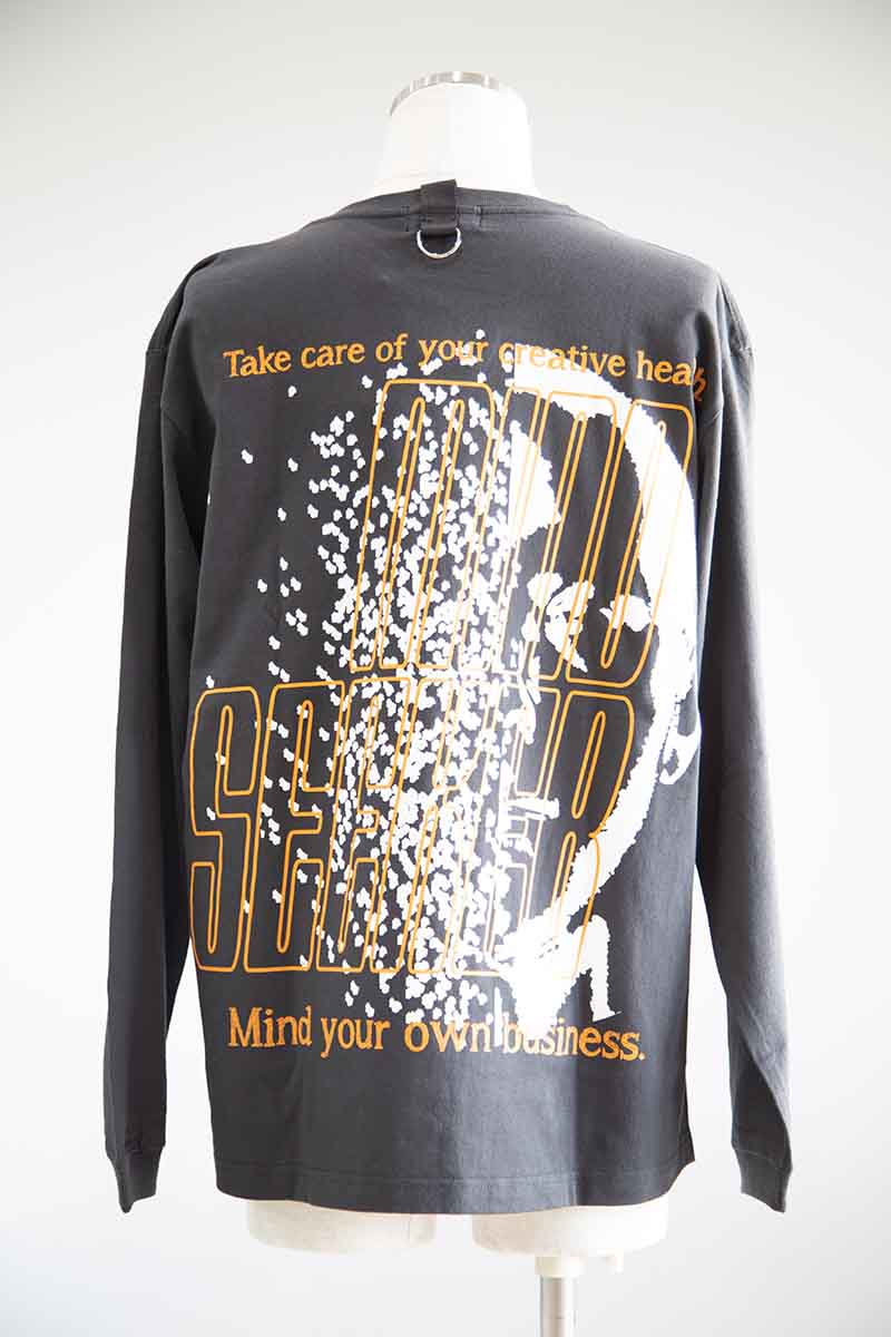 大売り出し商いもの 30%OFF 貨物輸送無料 トップス mindseeker マインドシーカー Creative Health L/S Tee / 黒いこと 返品取り替えっこ不可
