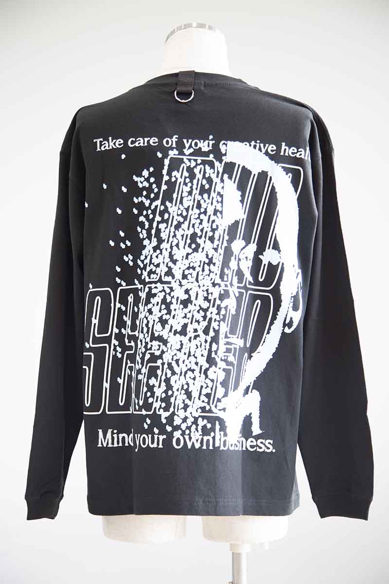 大売り出し商いもの 30%OFF 貨物輸送無料 トップス mindseeker マインドシーカー Creative Health L/S Tee / 黒いこと 返品取り替えっこ不可