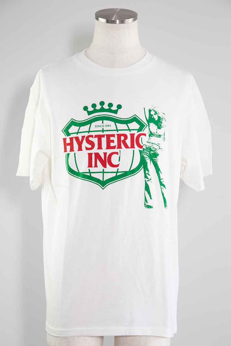 送料無料 トップス HYSTERIC GLAMOUR ヒステリックグラマー HYSTERIC ALE Tシャツ / ホワイト 返品交換不可