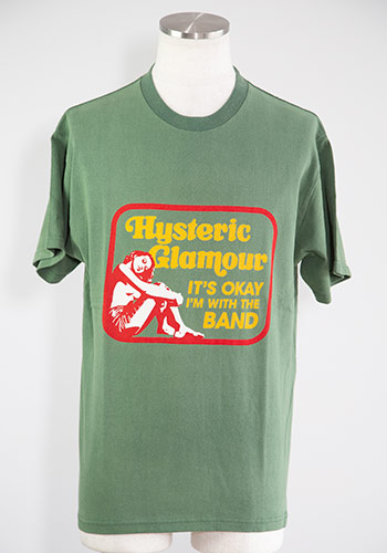 送料無料 トップス HYSTERIC GLAMOUR ヒステリックグラマー HG AFFAIR Tシャツ / グリーン 返品交換不可