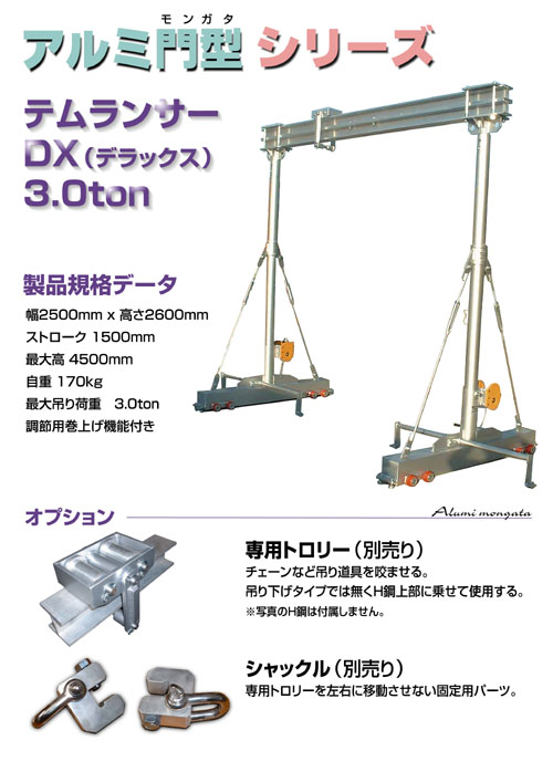 テムランサー3.0tonDX(デラックス)