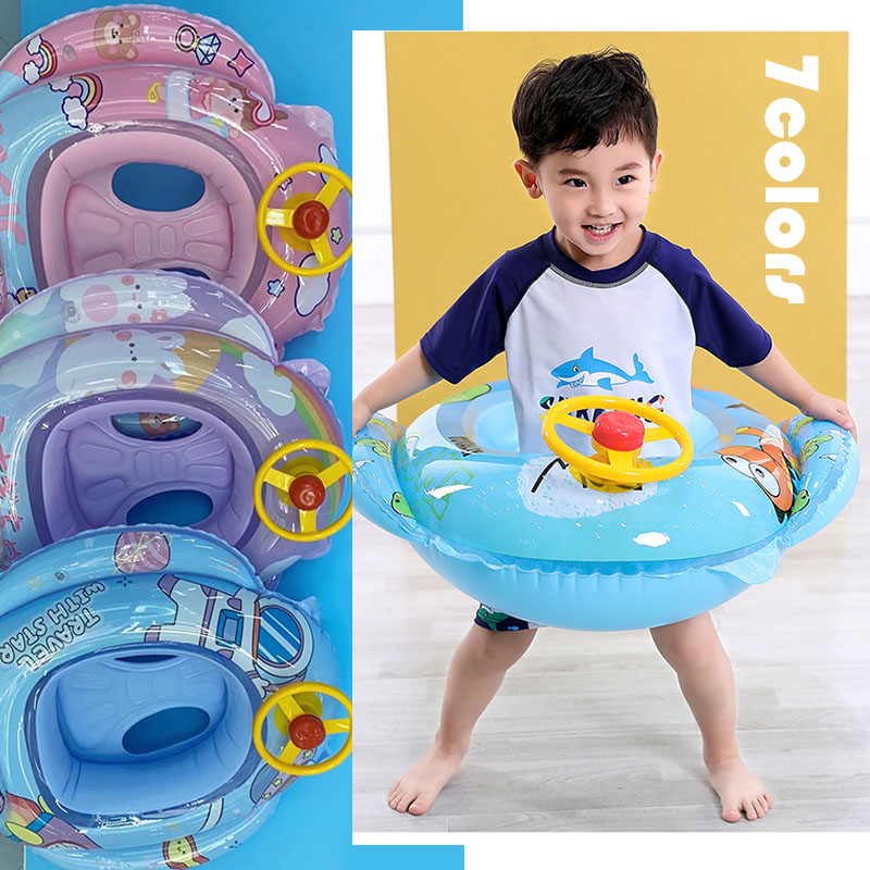 Amazon.co.jp: 浮き輪 ベビー 足入れ ハンドル付き 子供用 恐竜