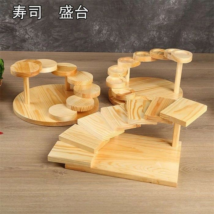置台 盛り付け台 盛込器 立体盛込 段々 多段 鮨盛台 焼肉盛台 人気 ディスプレイ台 木製 お寿司置き 置台 飾り台 和食店 和菓子屋 卓上 寿司台 刺身台 おすすめ 創作料理 盛付け台 ランチセット パーティー インテリア 映え 盛込み台 盛皿 すしげた 鮨道具 にぎりすし 刺身