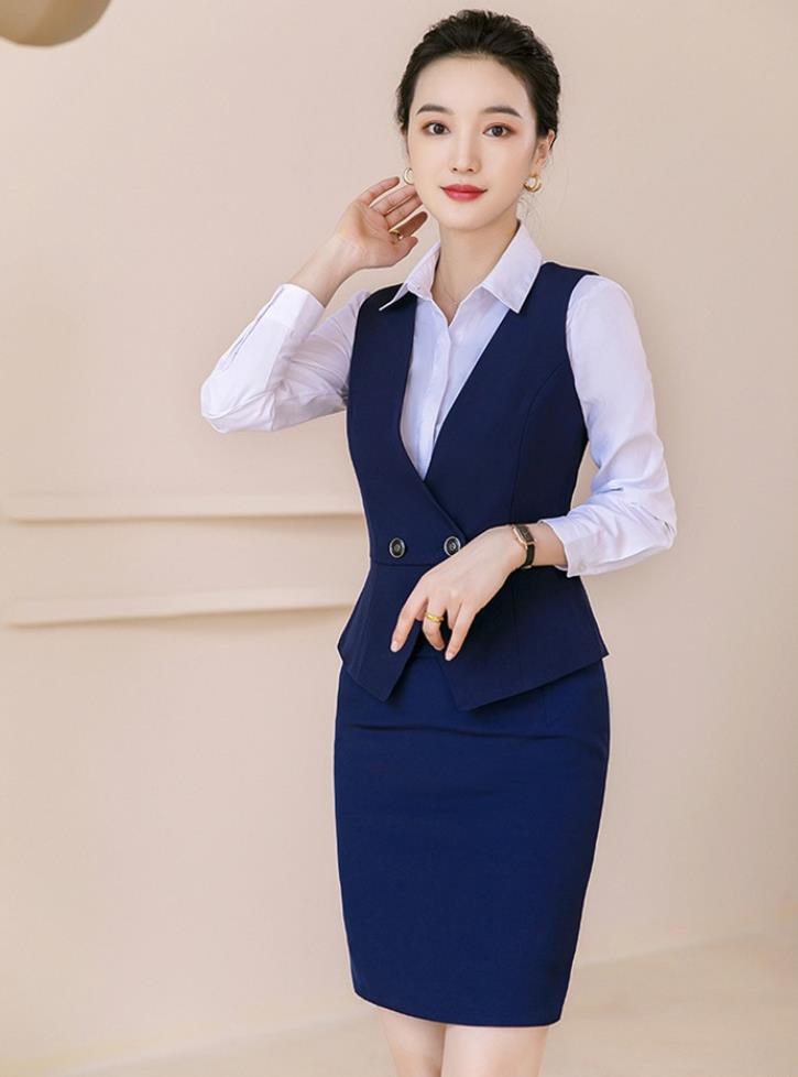 春秋物/レディース/ベスト/ズボンスーツ/スカートスーツ/通勤/オフィス/トップス/制服/事務服/フォーマル/ビジネス/洗える/細身/