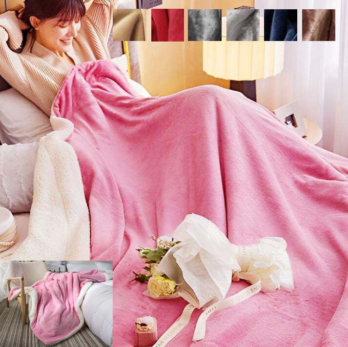 フランネル ブランケット 厚手 もこもこ 秋冬用 毛布 北欧 シングル ひざ掛け ふわふわ 120*150cm おしゃれ タ 柔らかい