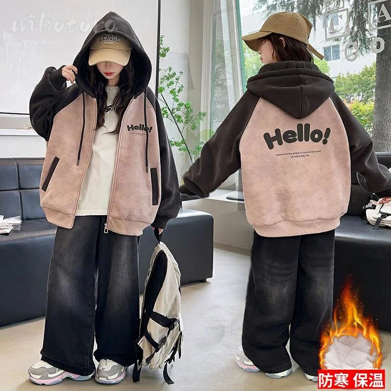 フード付き キッズ 女の子 韓国子供服 アウター 中綿コート 綿入れ スタジアムジャンパー スタジャン 長袖コート おし