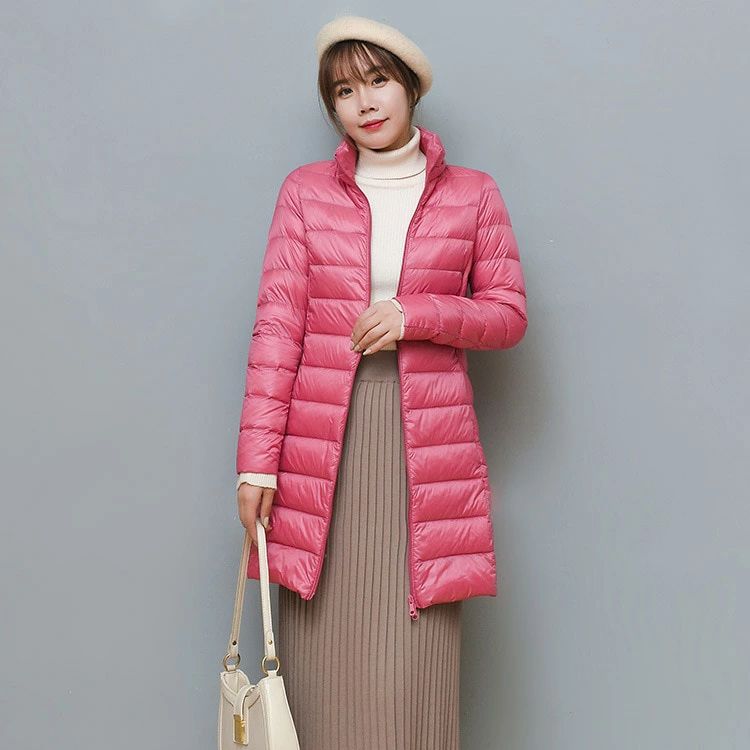 通学 通勤 寒さ対策 カジュアル 綿の服ですフード付き 防風 厚手 裏起毛 暖かい 冬服 レディース ロング丈 ダウンコート 収納袋