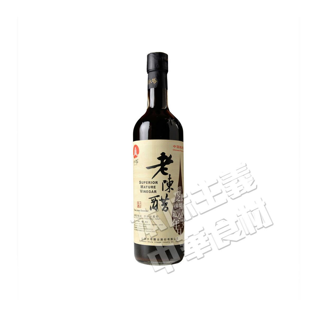 楽天市場】水塔牌老陳酢（5年）中国黒酢 500ml : 味アジア