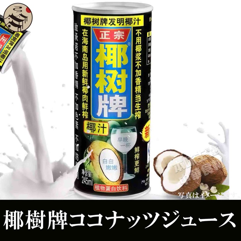【送料無料有】椰樹牌 ココナッツジュース 245ml ココナッツミルク 天然椰子汁 椰樹椰汁 ケース販売　業務用