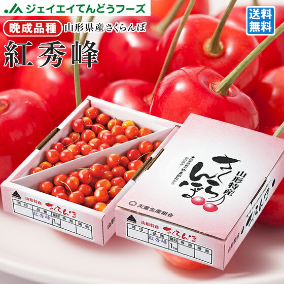 楽天市場】さくらんぼ 送料無料 紅秀峰 ご家庭用 山形県産さくらんぼ