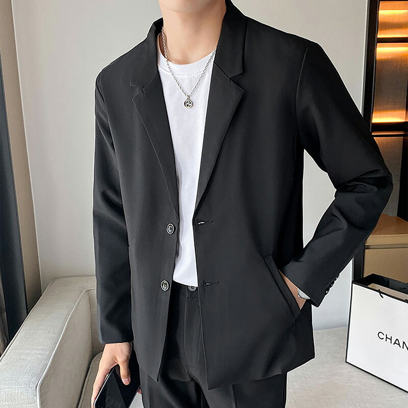 [ｉｎｏｔｅｎｋａ] スーツ メンズ 上下 セット 2点セット 裾上げテープ付 ビジネススーツ セットアップ 礼服 結婚式 フォーマル ダブル 2つボタン 就職 パーティー カジュアル ジャージ 卒業式 通勤通学