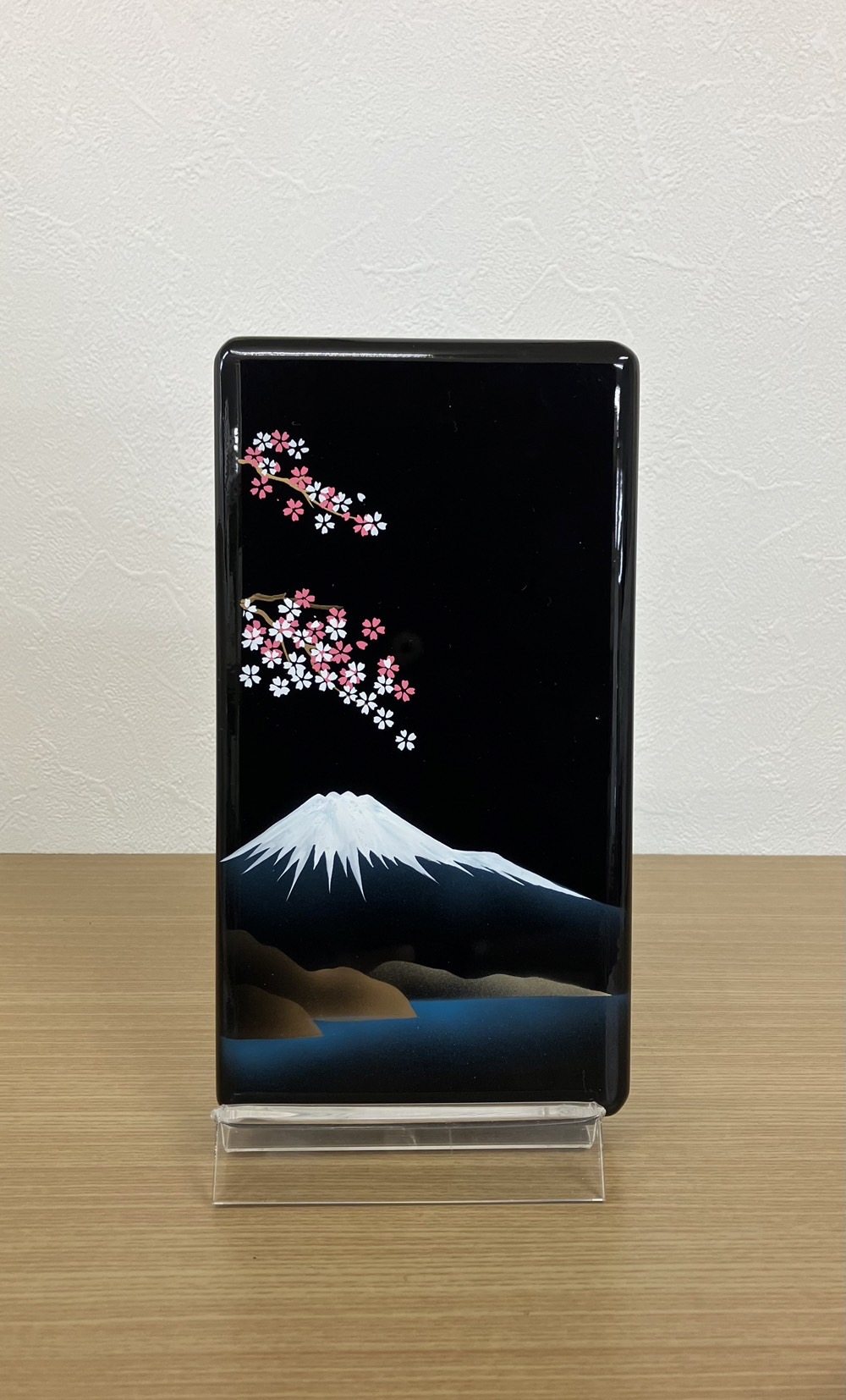 楽天市場】硯箱 すずり箱 螺鈿（らでん） 柿に目白5.5寸 高岡