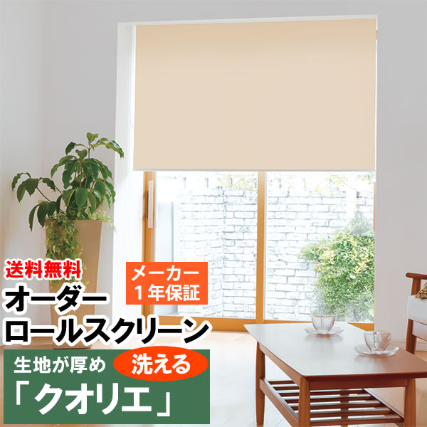 ◆◆貨物輸送無料 ロールスクリーン 購入注文 洗えるウォッシャブル 「クオリエ」 厚め出どころのお買い得購入注文 巾(幅)136～180cm×高さ(丈)91～180糎 ロールカーテン 立川機工毛皮高座 FIRSTAGE 【同梱不可商いもの】