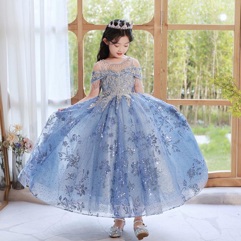【oktk】 ゆめりすと キッズドレス ブルー ピアノ 130cm ゆめりすと ラフォーリア・プレジュエ ターコイズブルー 130：演奏会