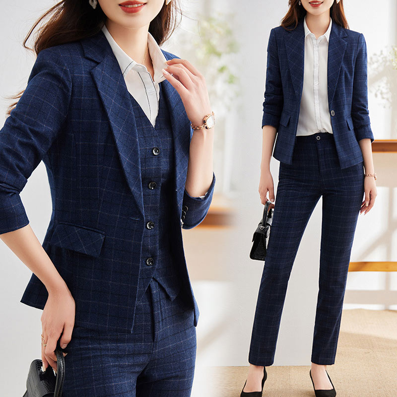 楽天市場】スーツ レディース フォーマル ビジネススーツ ネイビー 2点