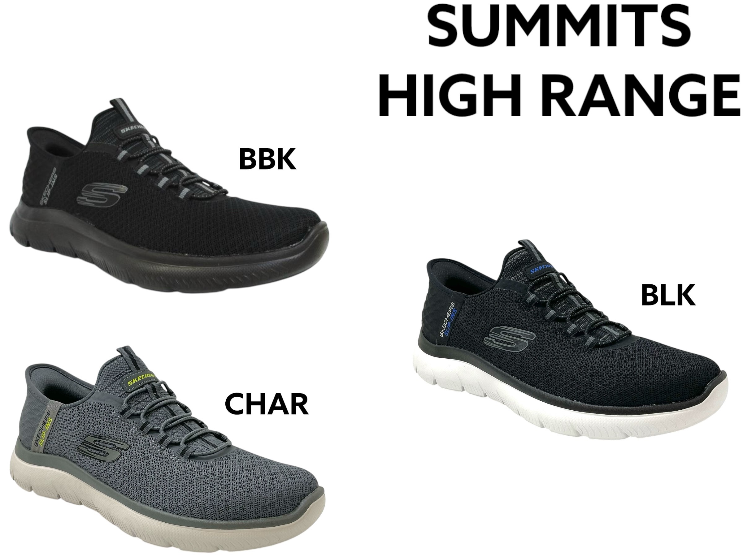 スケッチャーズ 232457 SUMMITS HIGH RANGE Slip-Ins メンズ スリップインズ ハンズフリー 軽さ 座布団 レギュラー相応う