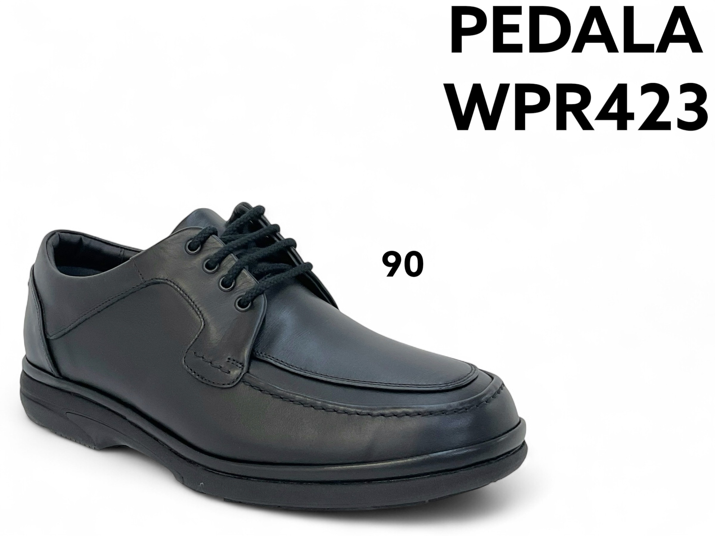 アシックス ウォーキング ASICS WALKING ペダラ PEDALA メンズ 4E 天然皮革 撥水加工 αゲル搭載 お仕事 ビジネス ブラック WPR423｜TENGOKUYA店