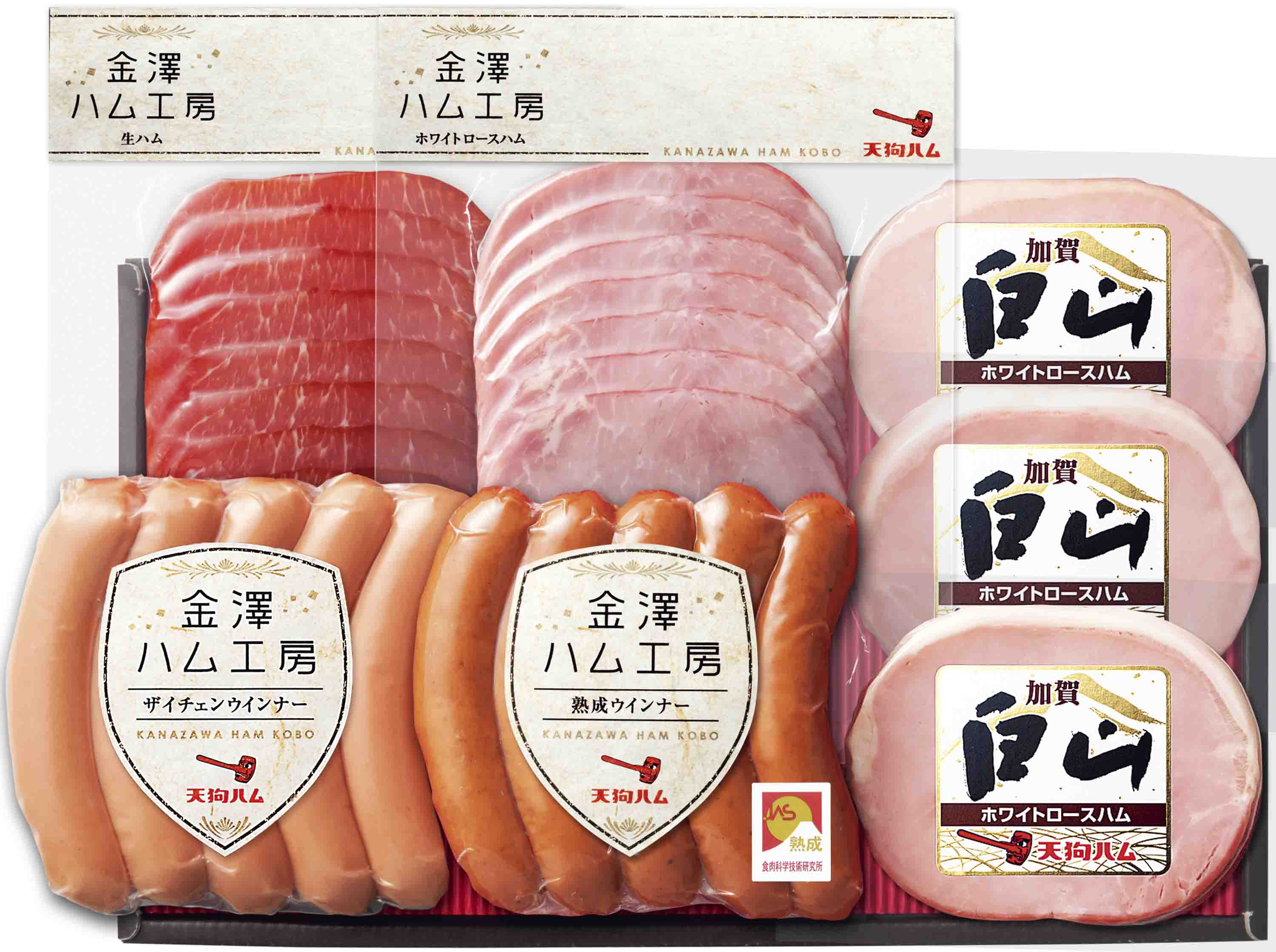 お中元 御中元 ハムギフト ＷＡ-４０ <br>【送料無料 北海道・沖縄県へのお届けは別途送料がかかります】<br> 御祝 内祝 粗品 年賀 <br>おもてなし 暑中見舞い お盆 手土産<br><br>