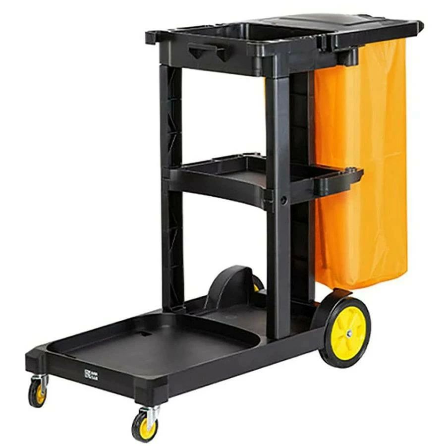 多機能 掃除カート ツールカート ホテル清掃台車 学校 病院 工場 スーパーマーケットやモール レストラン ワゴン 業務用 ゴミ収集 ス清掃車 移動便利 キャスター|天神橋セレクト