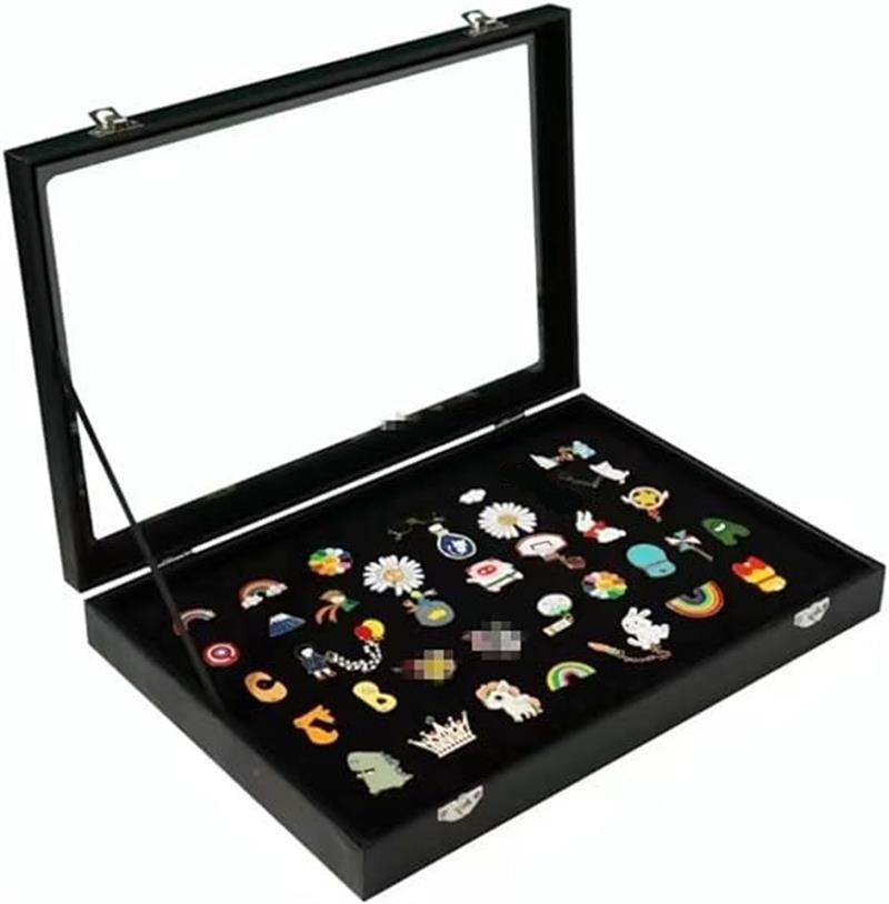 楽天市場】ピンバッジ ケース 透明窓木製ピンディスプレイケース ピン