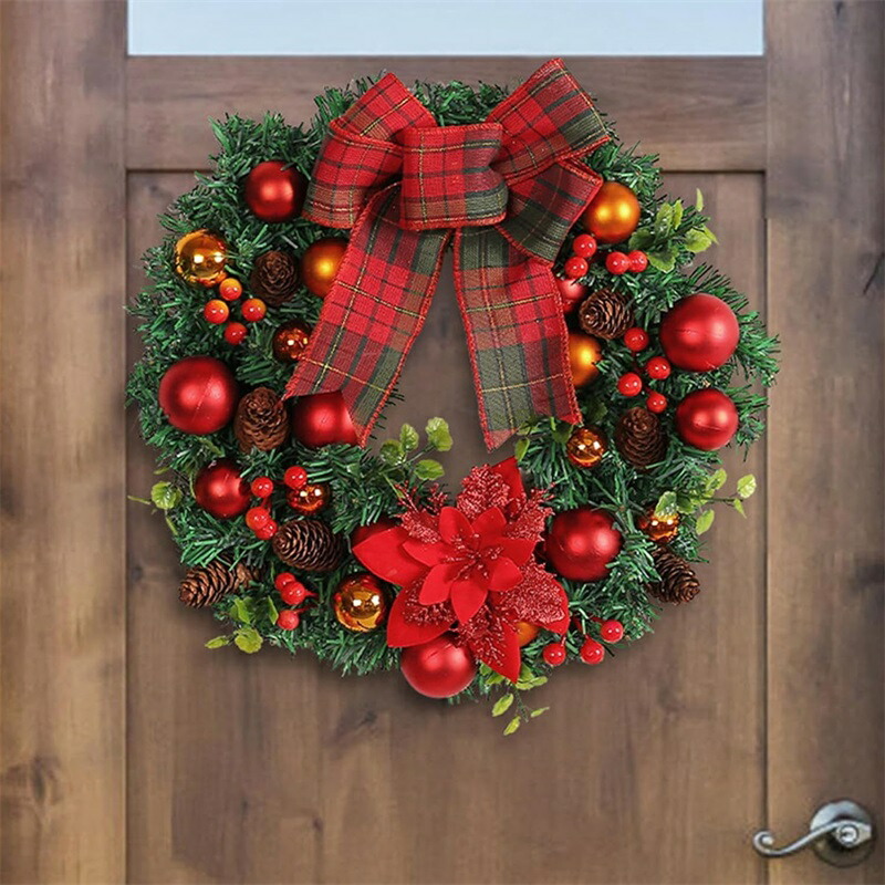 ひろりん✨クリスマスリース✨径50cm超え特大✨造花✨フラワーリース ひろりん✨クリスマスリース✨径50cm超え特大✨造花✨フラワー
