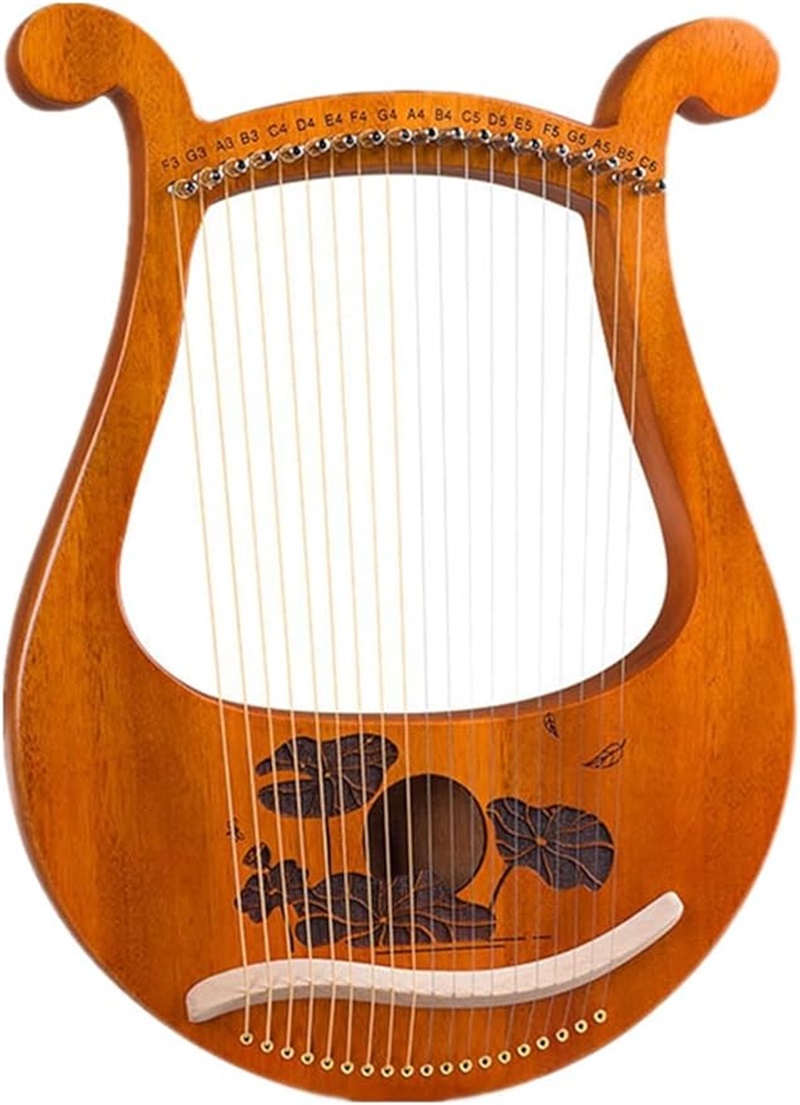 楽天市場】弦楽器 19弦 ソリッドウッドマホガニー リラハープ 金属弦
