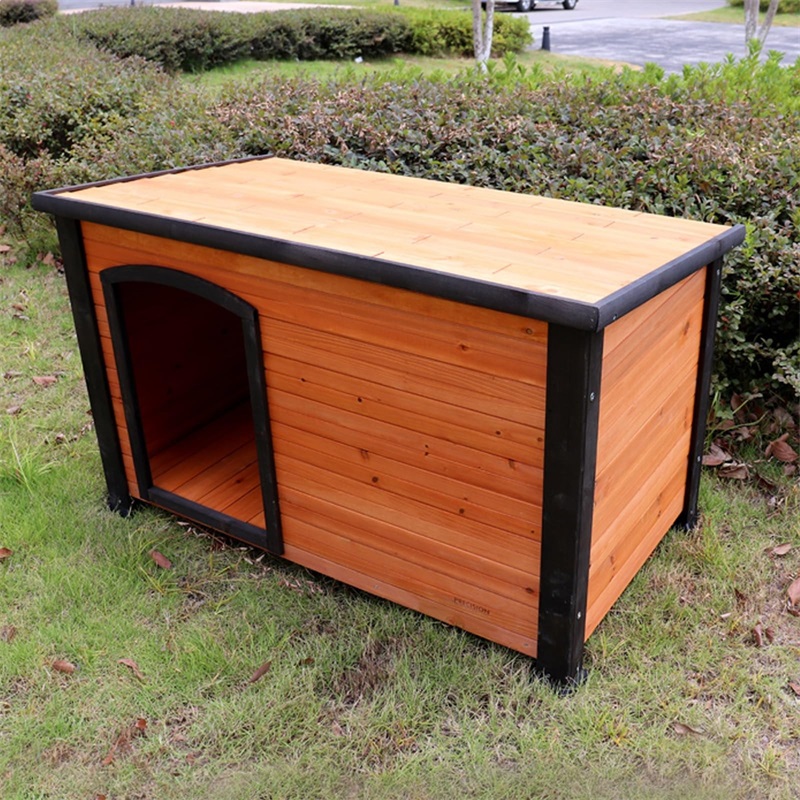 大型犬小屋 高床式屋外ログキャビン犬小屋 小型中型犬用耐候性屋外シェルター|天海雑貨屋