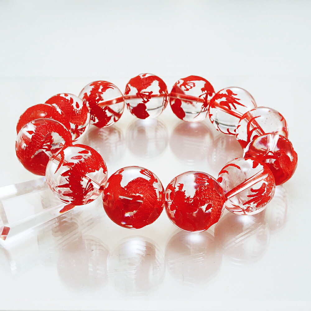 楽天市場】【ポイント20倍】 4月誕生石 運勢開闢 手彫り 藍龍 水晶