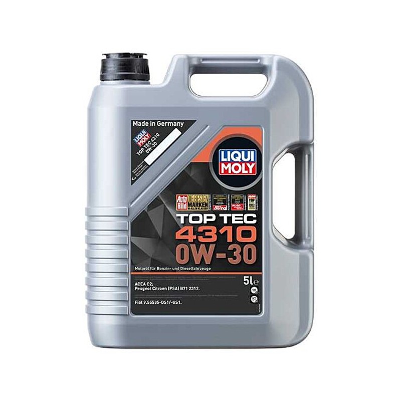 2362 LIQUIMOLY(リキモリ) トップテック4310 C2 0W30 5L エンジンオイル TOPTEC4310 ガソリン・ディーゼル兼用|てんこ盛り!