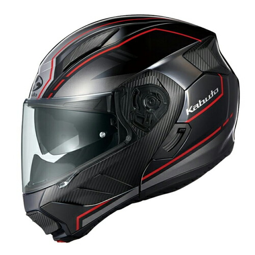 【ブラックレッド】 XLサイズ リュウキ ビーム OGKカブト フルフェイス システム ヘルメット バイク用 リューキ RYUKI BEAM OGK kabuto