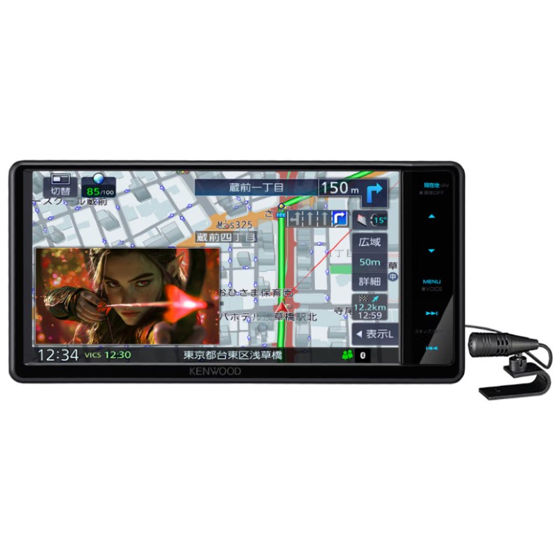 MDV-D613W ケンウッド フルセグナビ 7インチ 200mm ハイレゾ音源 Bluetooth DVD USB SD HDMI入力対応 KENWOOD 日本製 3年保証｜てんこ盛り！